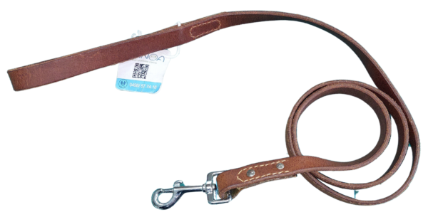 Laisse en cuir avec mousqueton